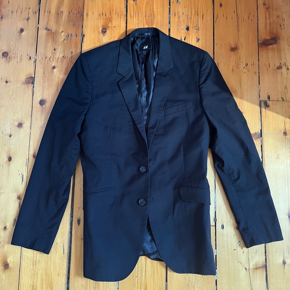 H&M Classic Black Men's 3 Piece Suit